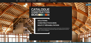Photo de la page Web du catalogue Construction bois