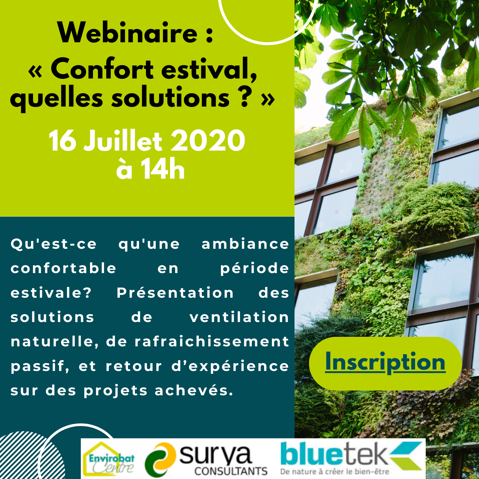 Webinaire : « Confort estival, quelles solutions ? »