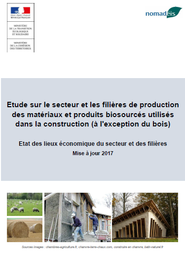 Etude Nomadéis sur le secteur et les filières de production des matériaux et produits biosourcés utilisés dans la construction (à l’exception du bois)