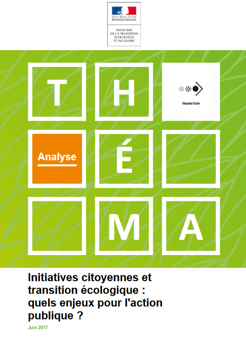 Théma "Initiatives citoyennes et transition écologique : quels enjeux pour l’action publique ?"