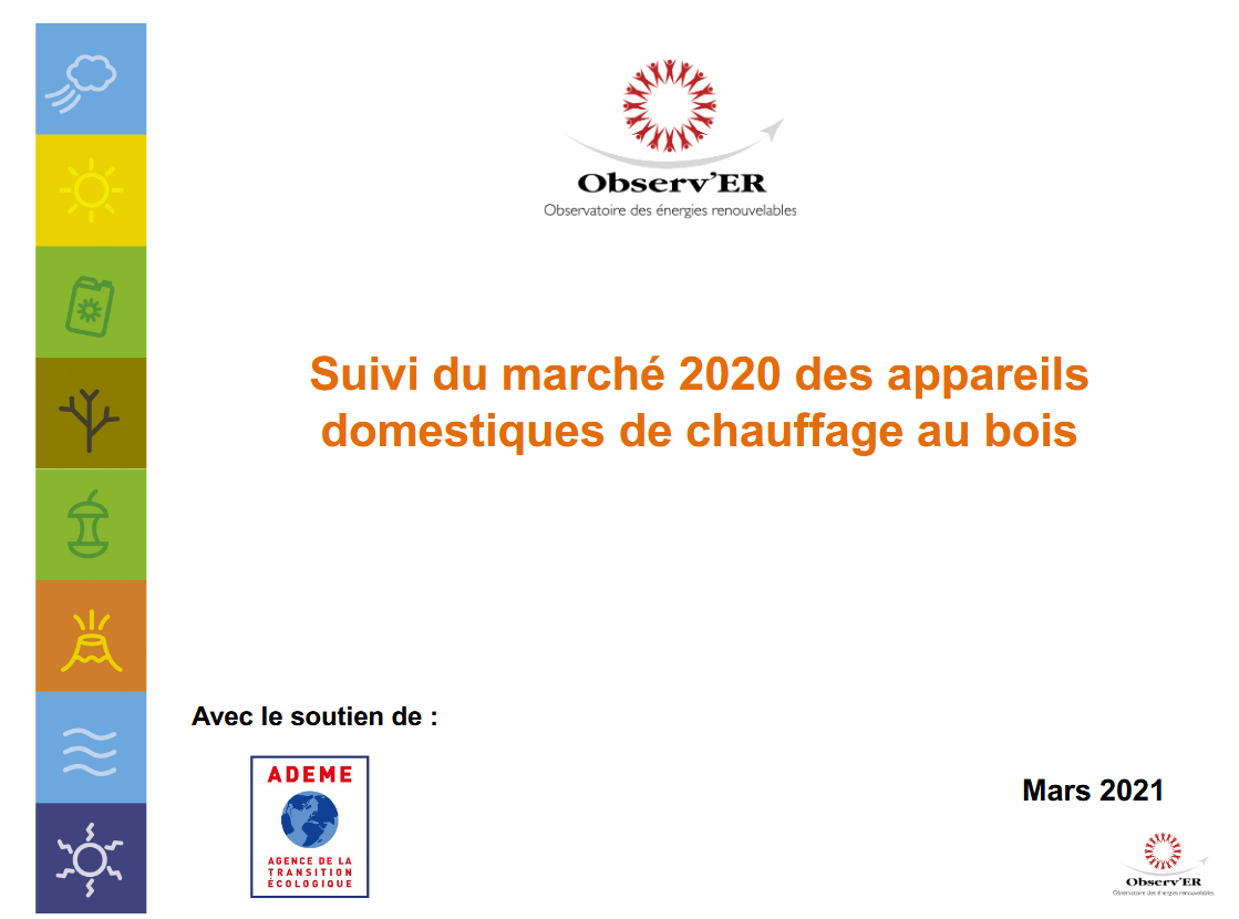 Étude Observ'ER du marché des appareils domestiques de chauffage au bois en 2020