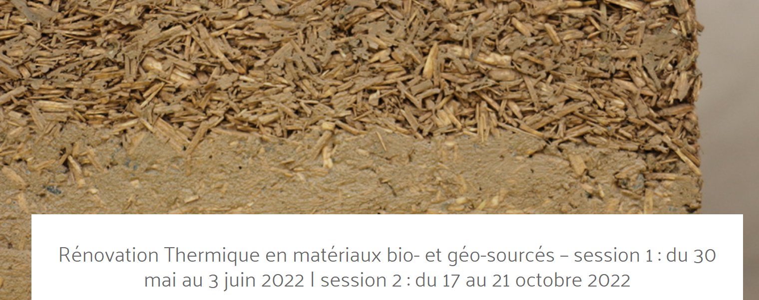 Rénovation Thermique en matériaux bio- et géo-sourcés