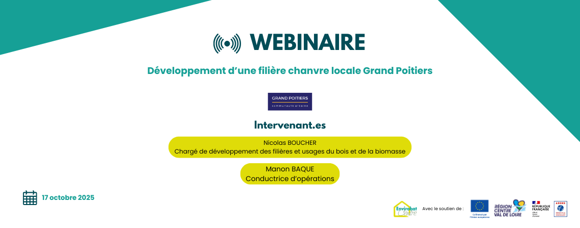 Développement d'une filière chanvre locale Grand Poitiers